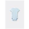 Tezenis Body Bebè Mezza Manica In 100% Cotone Tinta Unita Azzurro