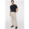 Tezenis Pantaloni Lunghi In 100% Cotone Effetto Lino Con Tasche Uomo Naturale