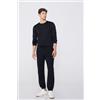 Tezenis Maglia 100% Cotone Girocollo Manica Lunga Uomo Nero