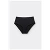 Tezenis Bikini Slip Vita Alta Micro Riciclata Donna Nero