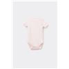 Tezenis Body Bebè Mezza Manica In 100% Cotone Tinta Unita Rosa
