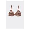 Tezenis Reggiseno Balconcino Paris Essential Tulle Donna Marrone