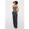 Tezenis Body Spalline Sottili Costine Cotton Cutie Donna Verde