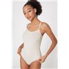 Tezenis Body Spalline Sottili Costine Cotton Cutie Donna Bianco