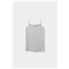 Tezenis Canotta In Cotone Con Spalline Sottili E Scollo Tondo Bambina Bambina Grigio