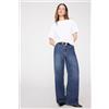 Tezenis T-shirt Girocollo In 100% Cotone Fiammato Donna Bianco