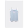 Tezenis Canotta Spalline Sottili Scollo Tondo In Cotone Stampato Bimba Bambina Rosa