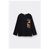 Tezenis Maglia Manica Lunga Cotone Con Stampa Bambino Nero