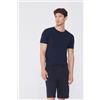 Tezenis T-shirt In Cotone Organico Elasticizzato Uomo Blu