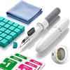 Technaxx Kit di Pulizia per Auricolari In-Ear & Smartphone - Penna 3-in-1 con Punta in Metallo, Spazzola, Gomma Pulente 50g & Panno in Microfibra - Per Dispositivi & Porte - TX-333
