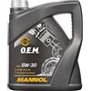 MANNOL Olio motore Energy 5W-30 4 L Compatibilità con RENAULT Clio 3 Hatchback BR0/1, CR0/1 Clio 2 BB0/1/2, CB0/1/2, PEUGEOT 206 2 volumi/Coda spiovente 2A/C 207 WA, WC 208 I Hatchback CA, CC