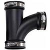 AQUAFORTE Fitting, Flessibile, 110 mm, Raccordo a T, Nero, 33 x 26 x 25 cm, FC158