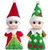 YAAVAAW 2 Pezzi di Bebè Elfo di Natale, Pupazzi di Elfo di Natale per Bambini e Bambine, Regalo per Calze, Giocattoli Innovativi della Tradizione, Per Divertimento Familiare Festivo, Regali