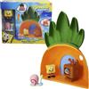 Bizak Spongebob, casa ananas con 2 personaggi, playset Fondo di Bikini con Bob e Gary, include casa da 20 cm e televisore con funzione, giocattolo ufficiale per bambini dai 3 anni in su (64566040)