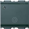 Vimar 16090.M Idea pulsante luminoso, 1 polo, 2 moduli, grigio