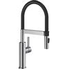 BLANCO SONEA-S Flexo | Rubinetto da cucina in acciaio inox massiccio | alta pressione | con tubo estraibile | cambio di getto trasparente in getto doccia | Qualità sicura dell'acqua e risparmio idrico