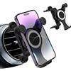 Aeipou Supporto per telefono da auto per Mercedes Benz A/B/C/E/S Mini Cooper Audi-TT Ford Suzuki Mustang Wrangler Swift, supporto rotondo per tutte le prese d'aria circolari iPhone 15/14/13 Pro