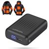 Topdot Power Bank 18400 mAh per Giacche Riscaldate, Batteria da 12V/7,4V/5V | 70.84Wh Porte di Uscita DC e USB a Ricarica Rapida, Display LED, Compatibile con Capi Riscaldati a 5V, 7,4V, 9V e 12V