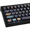 Hyekic PBT Keycaps, 131 Keys Custom Black Shine Through Side Engraved Trasparente Keycaps Cherry Profile Dye Sublimation for Cherry MX Switch ANSI & ISO Layout Mechanical Keyboard