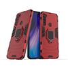 MaiJin Compatibile con Redmi Note 8T Cover, Custodia Armor Anello Cavalletto (Funziona con il Supporto Magnetico per Auto) Case Paraurti per Xiaomi Redmi Note 8T (Rosso)
