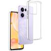 REY Cover in Gel TPU Trasparente per Oppo Reno 13 PRO 5G, Ultra Sottile 0,33 mm, Morbido Flessibile, Custodia Silicone