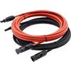 Solarsys® - 5m Cavo di Prolunga del Pannello Solare 6mm² 10AWG, Cavo di Collegamento Solare con una Coppia di Connettori MC4 per Pannelli Solari Fotovoltaici, 5 Metri