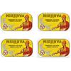 Minerva Sardine portoghesi in olio d'oliva Minerva 4 lattine x 120 g (4,23 once ciasc...