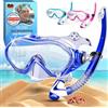 KIDVERSE Set Snorkeling per Bambini - Maschera Subacquea con Boccaglio - maschera bambini mare con cinturino regolabile
