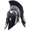 Medieval Replicas Nautical Replica Hub Spartan-Vaso Greco-Romano Medievale Larp Sca Ruolo Play Armor & con Piuma, Rosso