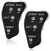 TOYMIS 4pz Indicatori Arbitri Baseball, 4 Ruote Clicker per Arbitri di Baseball Contapunti Sportivi Registrare Strike Ball Out e Inning per Allenatori di Softball
