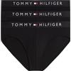 Tommy Hilfiger Uomo Slip Hipster Confezione da 3 con Fascia con Logo, Nero (Black/Black/Black), L