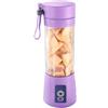 Maizoon Tazza per mescolare singola Viola USB Ricarica rapida Tazza per succo Sei lame Rotazione ad alta velocità Palmare Frutta e verdura Succo Frullato per uso domestico Vita sana