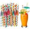 TSLBW Carta Da Cocktail Decorazione 100 Pezzi Ombrelloni Da Cocktail Cannuccia Per Cocktail Party Hawaiano Party Drink Decorazioni