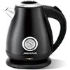 Aigostar Adrian - Bollitore Elettrico Vitange, in Acciaio Inox, Bollitore con Termometro, 2200W, Bollitore Acqua Elettrico, Luce a Led, Spegnimento Automatico, Protezione Boil-dry, 1,7L, Nero