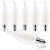 ProCrus C35 E14 Lampadina LED Filamento Candela,Lampadina LED da 4W Sostituisce 40 Watt,400LM,Lampadine a Candela Bianco Caldo 2700K,Non Dimmerabile,Confezione da 6