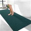 Linruione Tappeto da bagno in ciniglia di alta qualità, 50 x 120 cm, 1400 g/m² e 1,5 cm, extra spesso, morbido tappetino da bagno per bagno e benessere, tappetino da bagno assorbente, antiscivolo e