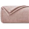Homebliss Coperta Plaid Pile, Coperta Matrimoniale 270 x 230 cm - Coperta Flanella 280GSM Oeko-TEX®, Caldo Morbida e Leggera, Per letto, Divano, Viaggi, Campeggio - Rosa