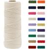 MORAINJAY 3mm Cotone Macramè 100% Naturale,Avorio 100m Filato Non Sbiancato Senza Chimici per DIY, Bomboniere, Decorazioni - Cordame in Cotone per Crafts