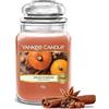 Yankee Candle Candela Profumata | Grande Barattolo Spiced Pumpkin| Candele a Lunga Durata: fino a 150 Ore | Regalo Perfetto per Donne