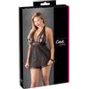 Cottelli Collection abito lingerie sexy, nero trasparente