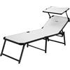Brunner - articoli campeggio e outdoor Lettino Marbella High (bianco)