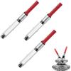 WOUYTPE 3 Pezzi Convertitore per Penne Stilografiche, Convertitore di Inchiostro, Convertitore Standard a Pistone, Adatta per La Penna Stilografica Z28 (Calibro 3 mm)