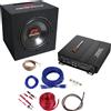 Renegade EvoTuning Kit Subwoofer + Amplificatore Renegade RBK 550XL Box Reflex 25cm + Cavi + Ampli