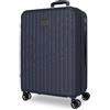 MOVOM Joumma Movom Timber Medium Marine Valigia 48x68x27 cm Rigido ABS Lucchetto a Combinazione Integrato 72L 3.8kg 4 Doppie Ruote