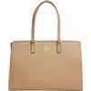 Tommy Hilfiger Donna Borsa Tote Bag Daily con Branding, Beige (Safari Canvas), Taglia Unica