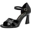MARCO TOZZI sandalo da donna morbido plantare Feel Me fodera interna morbida elegante, rosso (RED PATENT), 36 EU