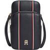 Tommy Hilfiger Donna Borsa a Tracolla Icon Phone Pouch con Zip, Blu (Space Blue), Taglia Unica
