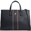 Tommy Hilfiger Th Daily Satchel Corp AW0AW18644 Borsa a tracolla, BLU (Space Blue), taglia unica