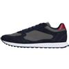 Tommy Hilfiger Uomo Sneakers Running New Runner Eva Mix in Pelle Scamosciata, Blu (Desert Sky), 43