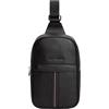Tommy Hilfiger Uomo Borsa a Spalla Central Slingpack Zaino, Nero (Black), Taglia Unica